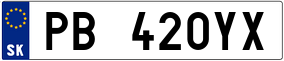 Trailer License Plate